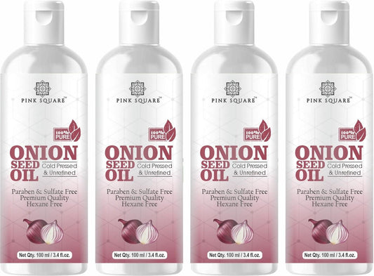 Premium Onion Herbal Hair Oil ( Non-Sticky) - For Strong and Shiny Hair Combo Pack of 4 Bottle of 100ml (400ml)